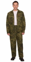 Костюм "РЫСЬ": куртка, брюки (тк. Рип-стоп) КМФ "Цифра" зеленая